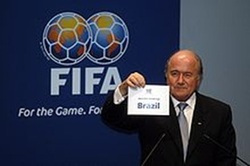 FIFA president announced the hosting winner's name